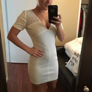 White mini dress